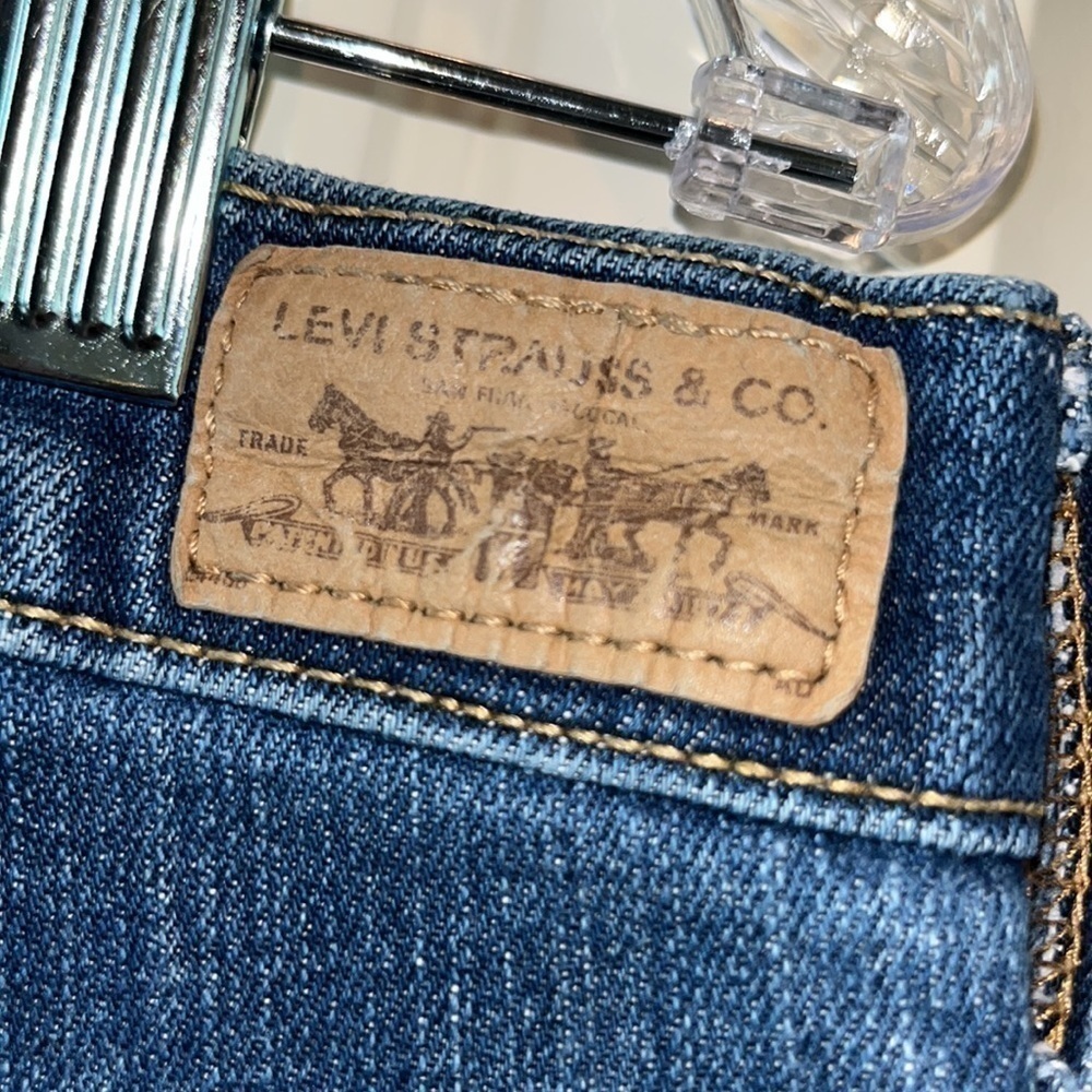 Levi’s 515 bootcut with rare R tag medium wash size 6 Long - Picture 8 of 13